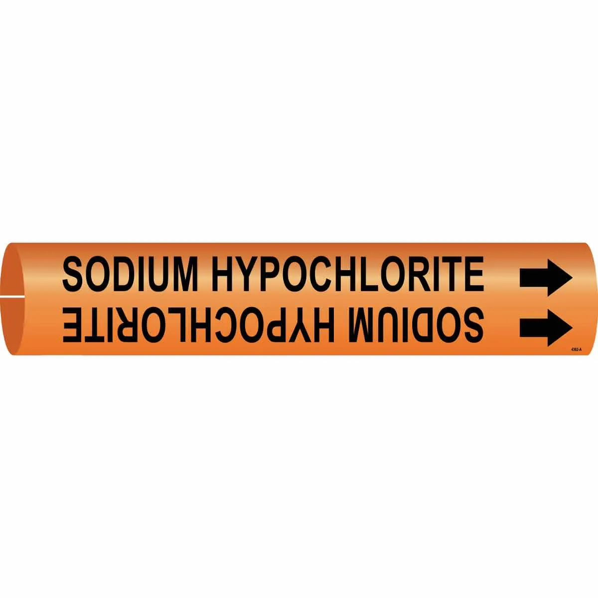 Brady SODIUM HYPOCHLORITE Snap-On Pipe Marker/ Buy Online